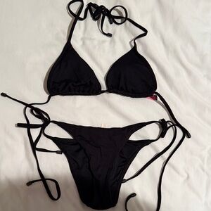 Black Triangle Bikini Set